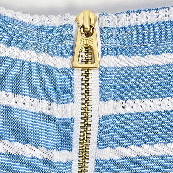 Sail To Sable Blue Striped Dress - Picture 8 of 10